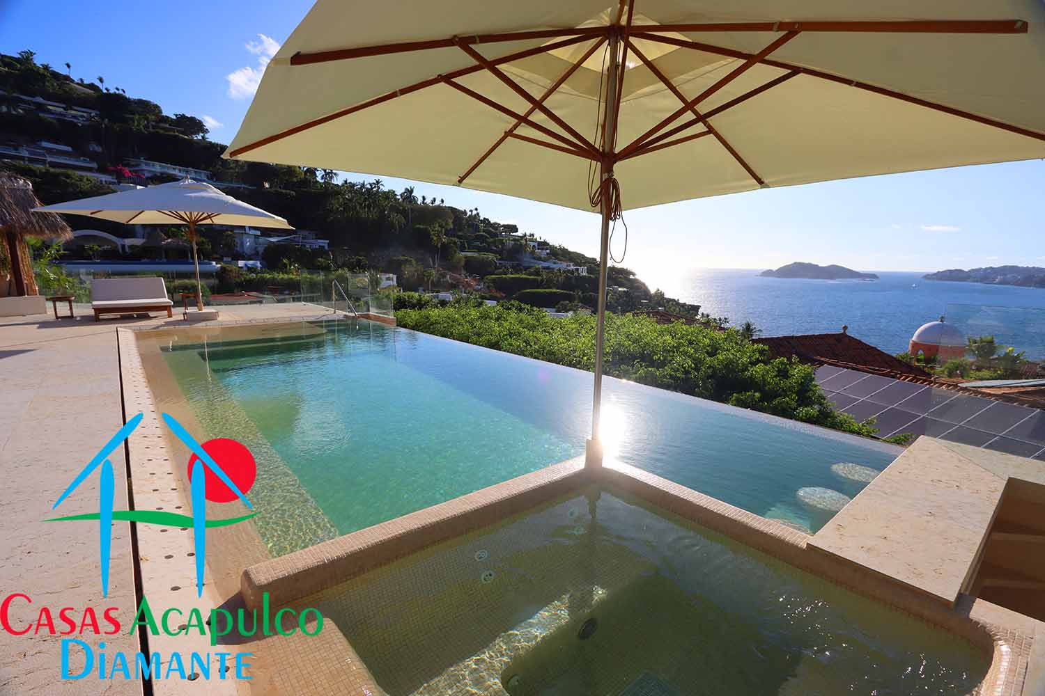 Tres Vistas - Terraza con alberca y palapa 7